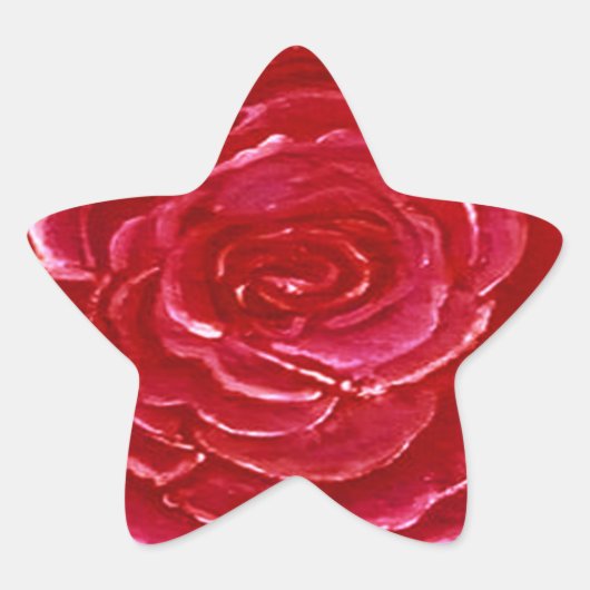 Étoile du sticker Rose (Devant)