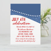 Étoile éclatante Courbes Juillet 4 Invitation de f (Debout devant)