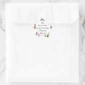 Étoile Écriture chrétienne de Noël Sticker Écriture (Sac)