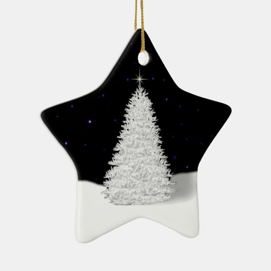 Étoile En Céramique Arbre de Noël Ornement commémoratif de Noël (Droite)