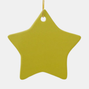 Étoile En Céramique Or et ornement rouge d'étoile