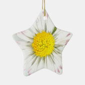 Étoile En Céramique Ornement Daisy Flower Dble Side Star (Droite)