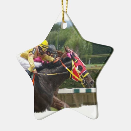 Étoile En Céramique Ornement de finition de course de cheval (Gauche)