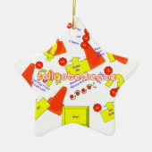 Étoile En Céramique Ornement de Rassemblement-o (Devant)