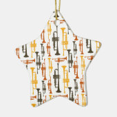 Étoile En Céramique Ornement de trompette (Gauche)