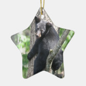 Étoile En Céramique ornement d'ours (Gauche)