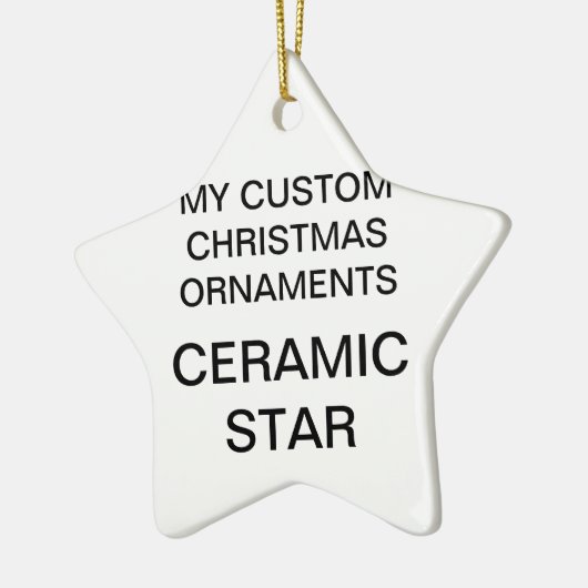 Étoile En Céramique Ornement fait sur commande d'arbre de Noël (Gauche)