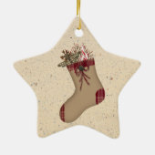 Étoile En Céramique Ornement primaire (Dos)
