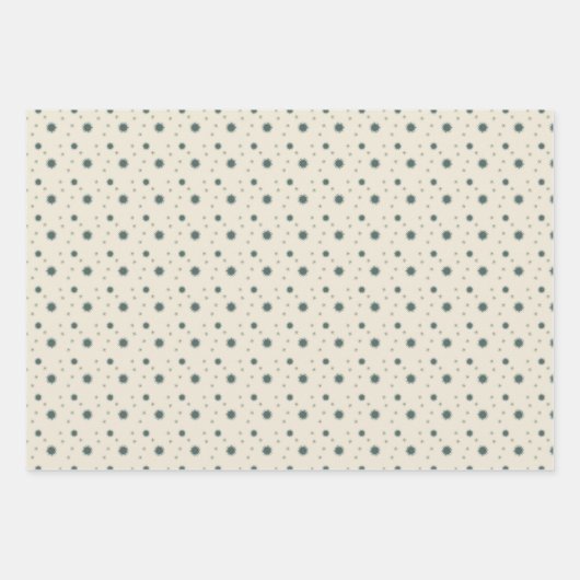 Étoile en trois couleurs emballage papier ensemble (Devant 2)