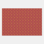 Étoile en trois couleurs emballage papier ensemble (Devant)