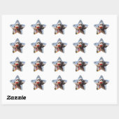 Étoile Ernie le Sock Monkey Star Sticker (Feuille)