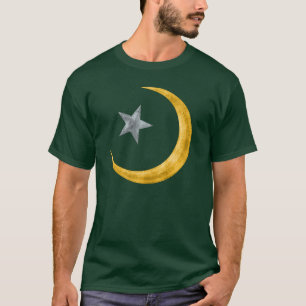 Étoile et croissant, T-shirts métallique