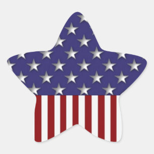 Étoile Étoiles et rayures Sticker patriotique