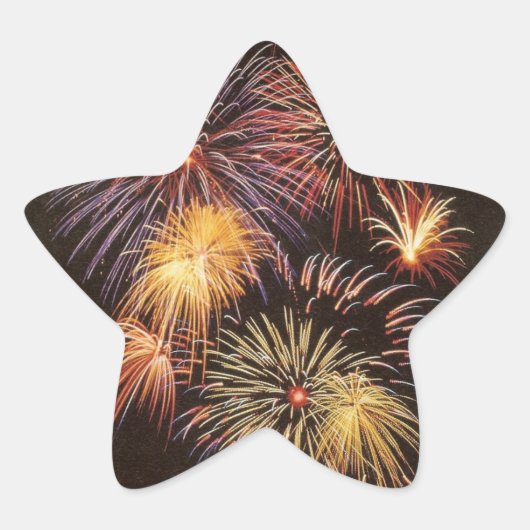 Étoile Fireworks - Sticker (Devant)