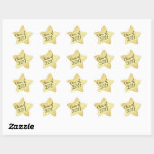 Étoile Gold Star Class of 2017 Custom Graduation Sticker (Feuille)