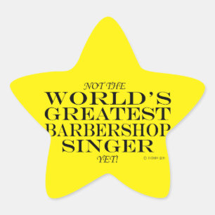 Étoile Grand Chanteur Barbershop Pourtant Sticker Star
