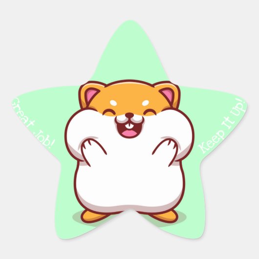 Étoile Grand Job Kawaii Star Sticker (Devant)