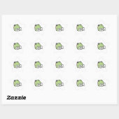 Étoile IDK Frog Sticker Cute Ignoring Frog Minimal Meme K (Feuille)