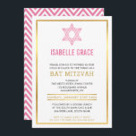 Étoile INVITATION BAT MITZVAH or rose rose or<br><div class="desc">par kat massard >>> www.simplysweetPAPERIE.com <<< Un design simple mais élégant pour la célébration BAT MITZVAH de votre fils. Waouh vos amis et votre famille avec ce petit nombre ; D Configuration en tant que modèle il est simple pour vous d'ajouter vos propres détails, d'ajouter votre photo ou de cliquer...</div>