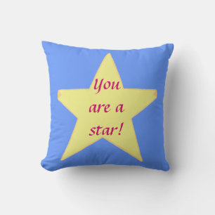 Étoile jaune, vous êtes une star - Coussin personn