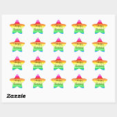 Étoile Joyeux anniversaire - Star Rainbow Sticker (Feuille)