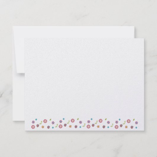 Étoile juive Fleur de David Bat mitzvah RSVP (Devant)