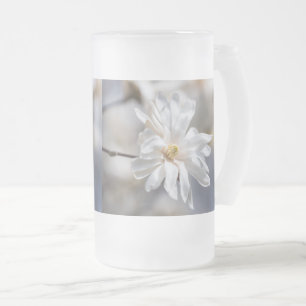 Étoile Magnolia Bloom Frosted Glass Beer Mug
