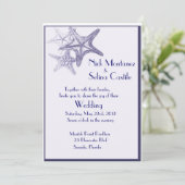 étoile marine faire-part de mariage (Debout devant)