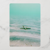 Etoile marine marine Mariage Foil Invitation (Verso)