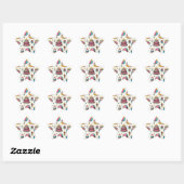 Étoile Pack Sticker Festival Anniversaire" (Feuille)