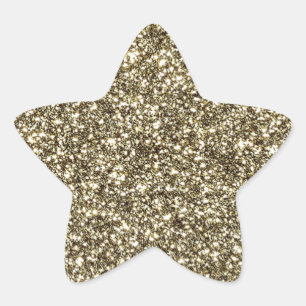 Étoile Parties scintillant d'or look élégant Sticker Star