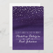 Etoile peinte nuit ciel étoile étoile faire-part d (Devant / Derrière)