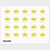 Étoile Qualité Heure Anglais Horn Star Sticker (Feuille)