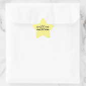 Étoile Qualité Heure Anglais Horn Star Sticker (Sac)