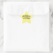Étoile Relation significative Dulcimer Star Sticker (Sac)
