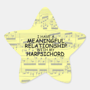 Étoile Relation significative Harpsichord Star Sticker