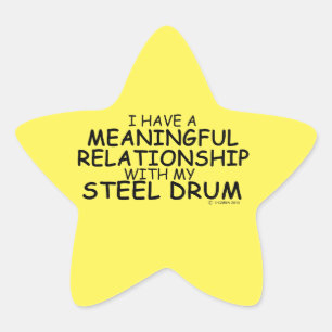 Étoile Relation significative Sticker en acier tambour ét