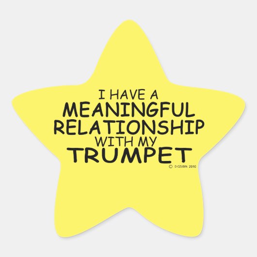 Étoile Relation significative Trumpet Star Sticker (Devant)