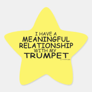 Étoile Relation significative Trumpet Star Sticker