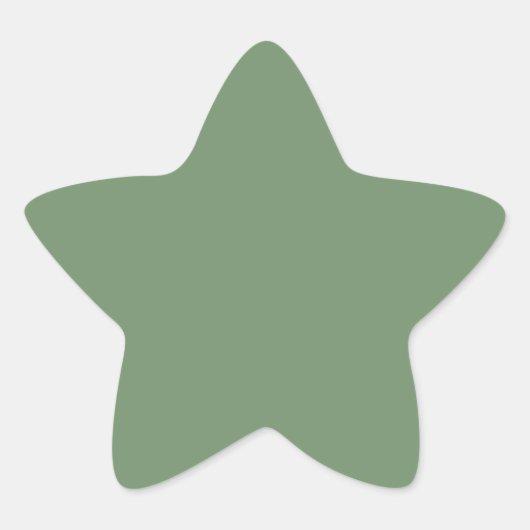 Étoile Sage Green Star Sticker (Devant)