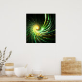 Etoile spirale verte - Poster (Cuisine)