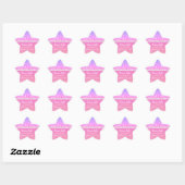 Étoile Star Formé : Rainbow Parties scintillant : Sticker (Feuille)