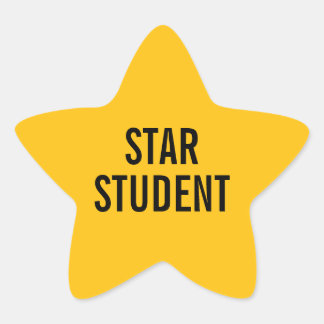 Étoile Star Student Gold Teacher Sticker for Classroom