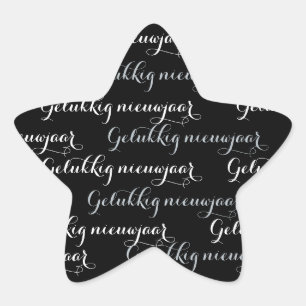 Étoile Ster Noël Texte sticker "Bonne année"