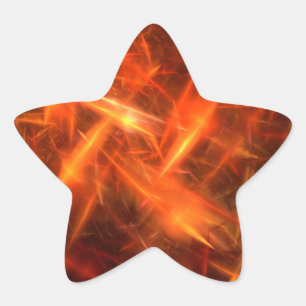 Étoile Sticker Abstrait Fractal Star
