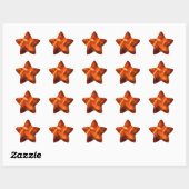 Étoile Sticker Abstrait Fractal Star (Feuille)