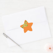 Étoile Sticker Arrière - plan Fleur Jaune (Enveloppe)
