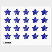 Étoile Sticker Blue Star (Feuille)