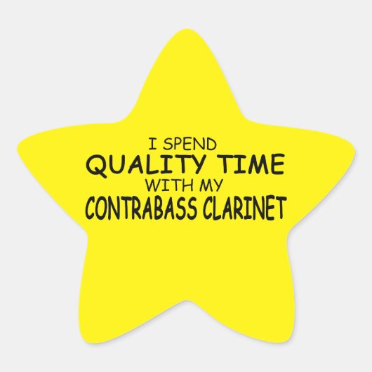 Étoile Sticker Clarinet Star pour la qualité du temps de (Devant)