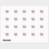 Étoile Sticker classique T-shirt 4 juillet USA (Feuille)